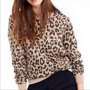 J Crew Leopard print Sweater